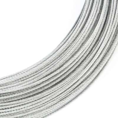 Hot sale Galvanized steel cable control inner cable  diameter 1.5mm structure 1X19S