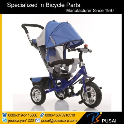 China Baby Stroller Manufacturer Wholesale 4 in 1 Air Tire Tricycle Stroller Folding Baby Stroller 3 Wheel