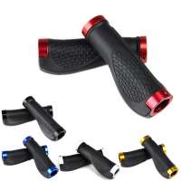 MTB Road Cycling Anti-Skid Mountain Bike Grips Rubber Handlebar Cover Lock On Ends